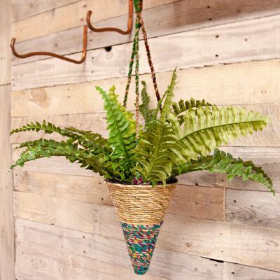 Artisan Hanging Plant Basket - 2 Sizes Available - Conical