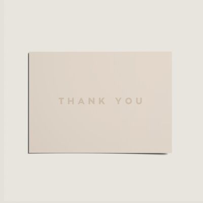 Tarjeta nórdica minimalista de agradecimiento - Serie Hamptons