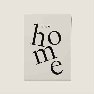 New Home Minimal Nordic Card – Hamptons-Serie