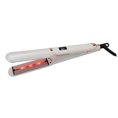 EXCELLENCE - infrared and ion hair straightener - white
