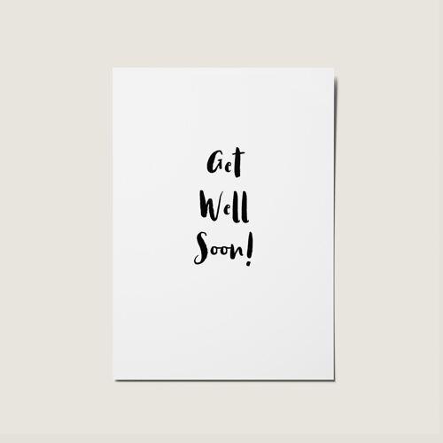 Get Well Soon Minimal Card