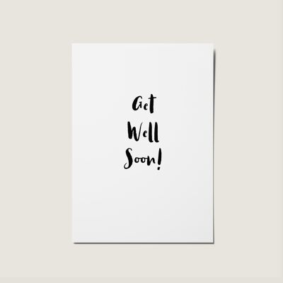 Get Well Soon Minimal Card