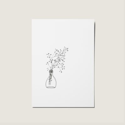 Florero floral minimalista Scandi sin tarjeta de ocasión