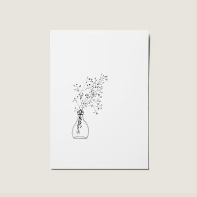 Blumenvase Minimal Scandi No Occasion Card