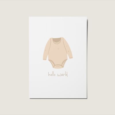 Hallo Welt, neues Baby, Baby Junge, Baby Mädchen, Neugeborene Karte