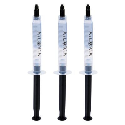 WHITE ON - Refill Gel Syringes (3 x 3ml) - black