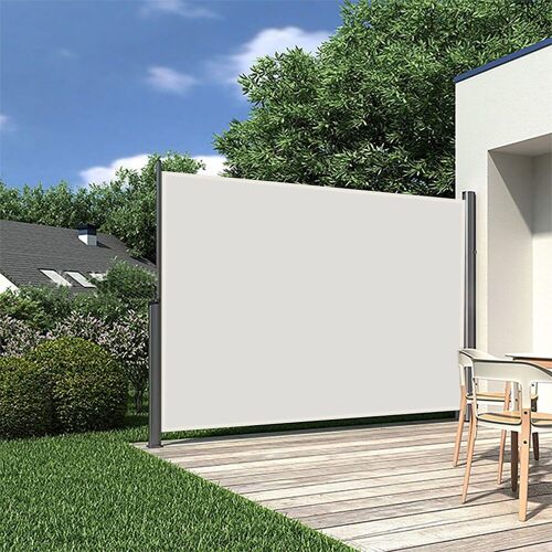 Livingandhome Awning Retractable Patio Screen Shade Privacy Canopy