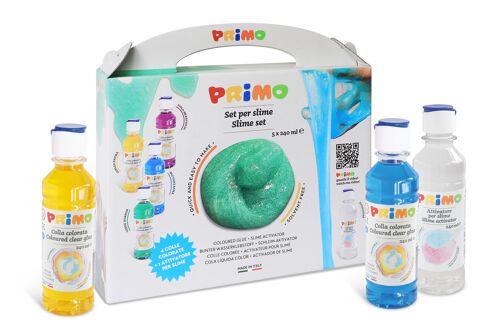 Slime set 4 coloured glues and 1 slime activator