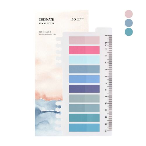 Blue Blush  | Haftstreifen | Transparente Haftnotizen | sticky notes | Index Tabs klebezettel