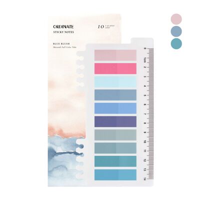 Blue Blush | Adhesive strips | Transparent Sticky Notes | sticky notes | Index tabs sticky notes