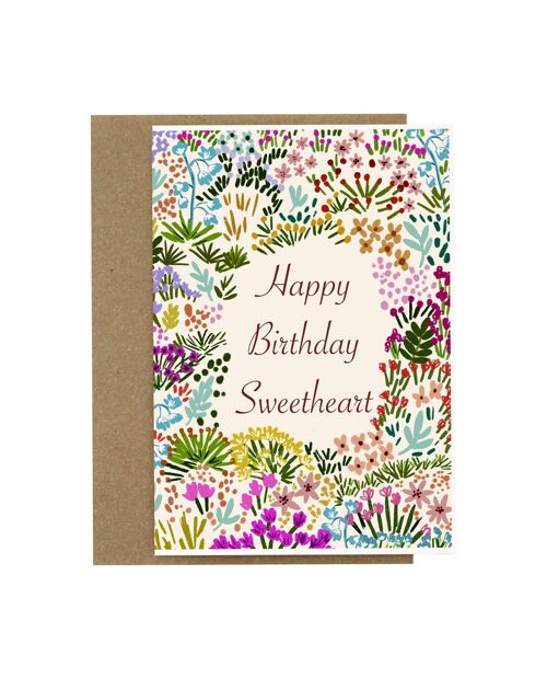 Happy Birthday Sweetheart | Birthday card