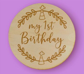 Panneau d'annonce de bébé – Mon 1er anniversaire 3