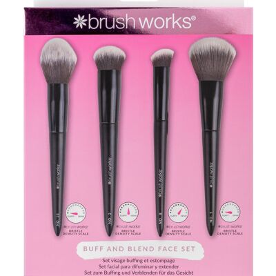 Brushworks Buff and Blend Face Set