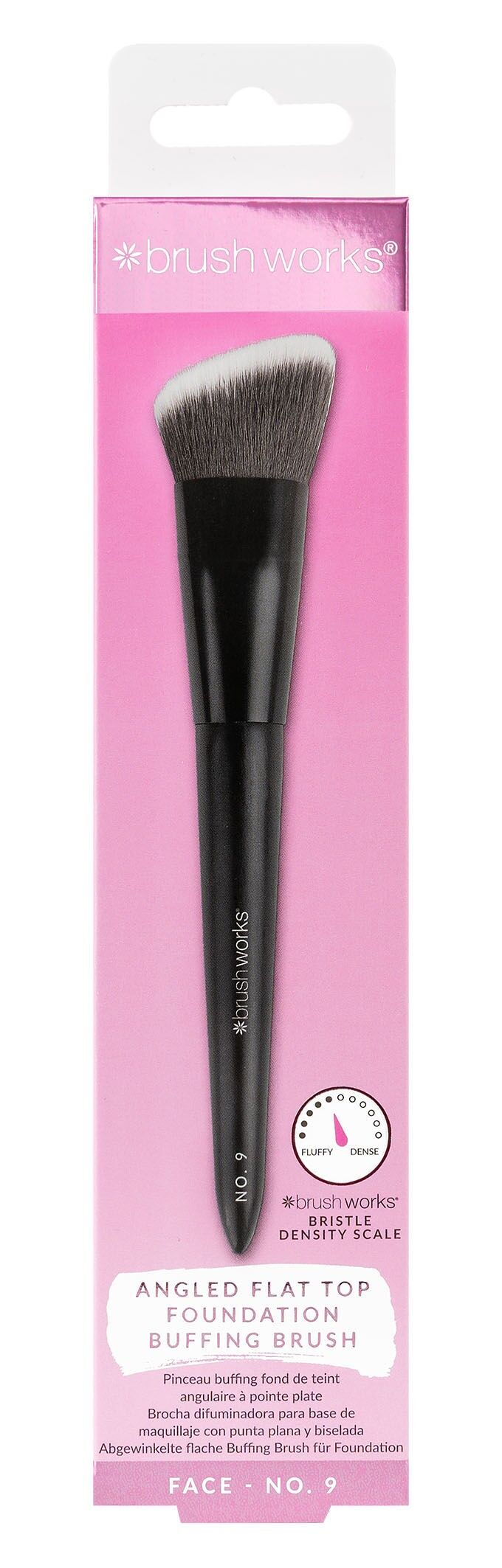 Pinselwerke Nr. 9-fach abgewinkelter Foundation-Polierpinsel mit flacher Oberseite