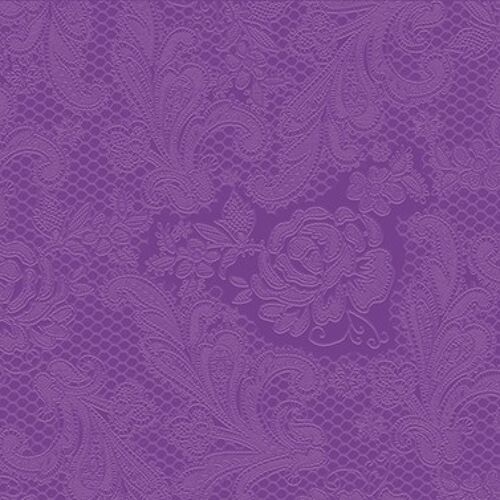 Lace embossed purple 33x33