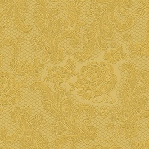 Lace embossed gold 33x33