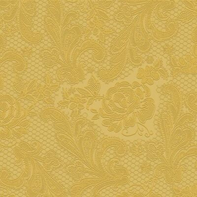 Lace embossed gold 33x33