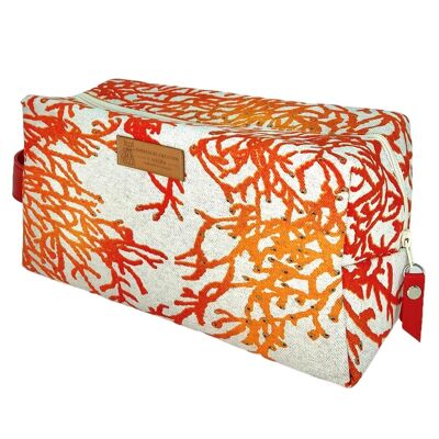 Nomad pencil case M, “Caledonia” coral