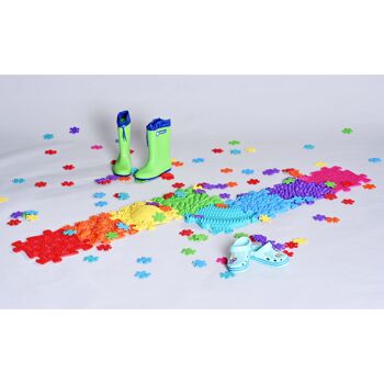 Tapis de jeu, bébé, enfants, jouet sensoriel - Muffik Rainbow Set 5