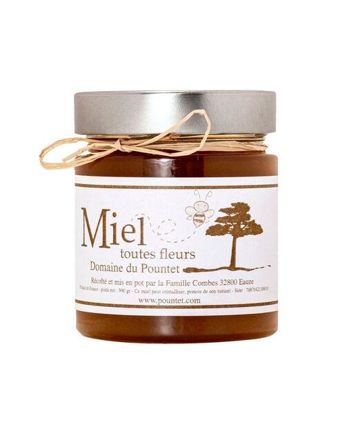 Le miel toutes fleurs du Pountet (pot de 300g.)