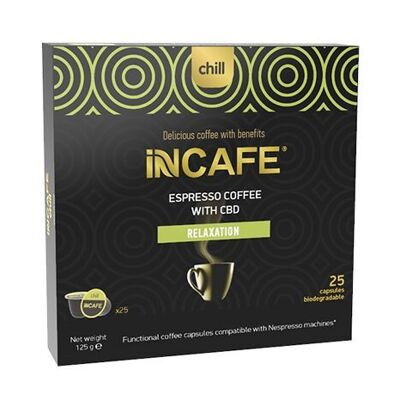 Café expresso iNCAFE 'Chill', 25 capsules type Nespresso