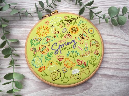 Hello Spring Embroidery Craft DIY Kit
