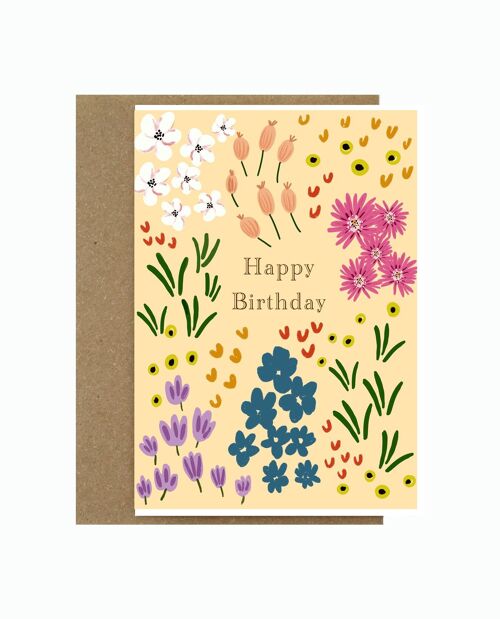Floral Happy Birthday | Birthday card