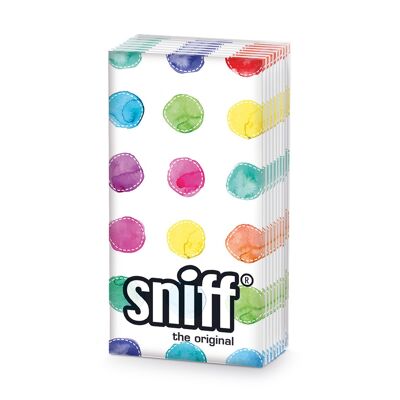Sniff watercolor dots