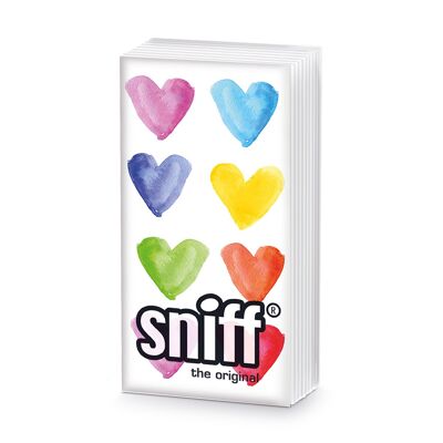 Sniff watercolor hearts