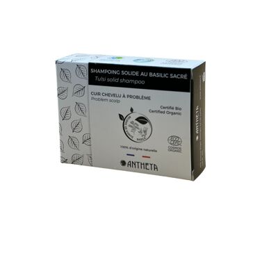 Organic certified solid shampoo with sulfate-free activated charcoal - Problematic scalp