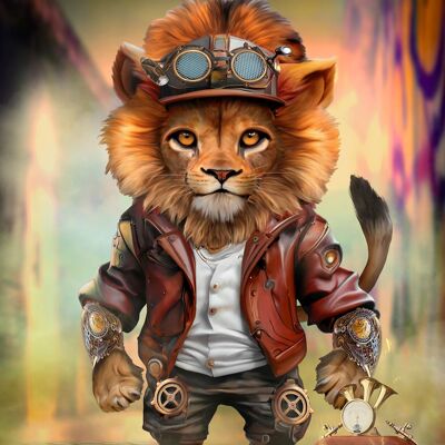 lion hip hop steampunk