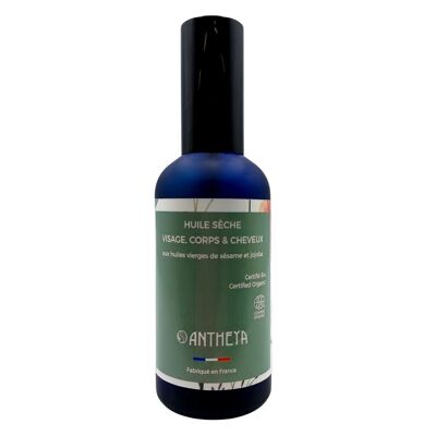 Aceite seco para rostro, cuerpo y cabello.