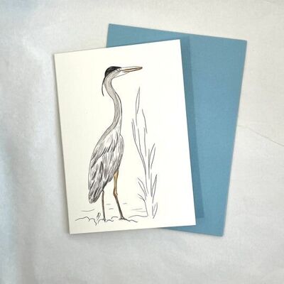 Card & envelope - Heron