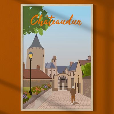 Cartel de la ciudad de Châteaudun