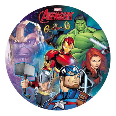 EDIBLE DISC TO DECORATE THE AVENGERS CAKES Ø 20CM