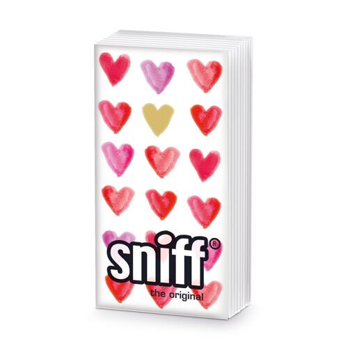 Sniff Aquarell Hearts gold