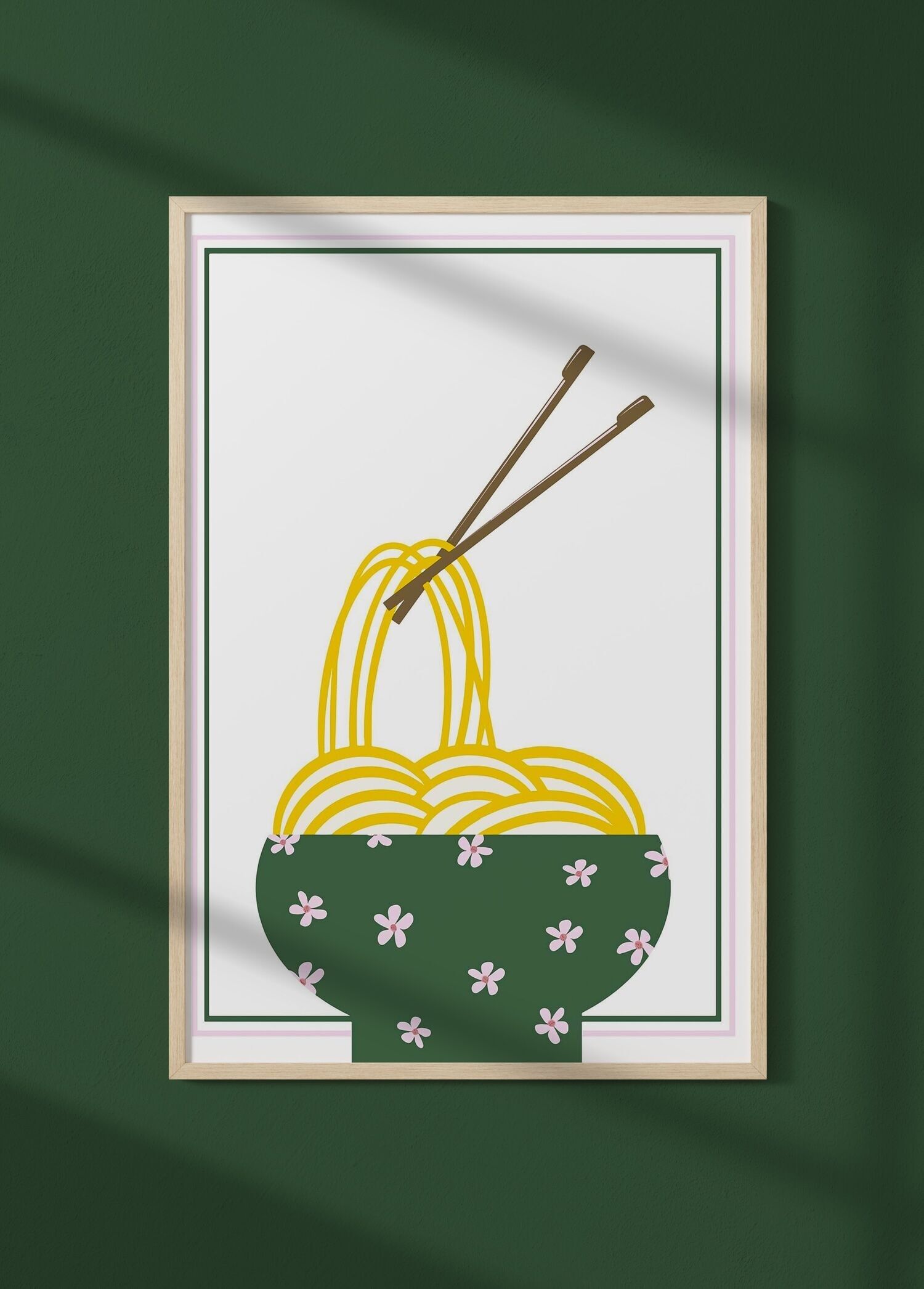 Poster di tagliatelle cinesi