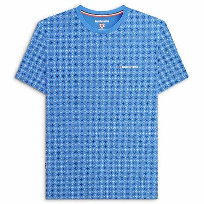 T-shirt Geo AOP Vallarta Bleu PE24