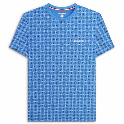 T-shirt Geo AOP Vallarta Bleu PE24