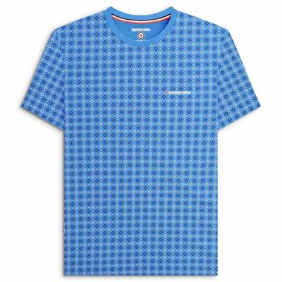 Geo AOP Tee Vallarta Blue SS24
