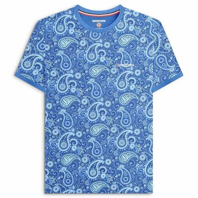 T-shirt Paisley Brand Bleu Foncé PE24