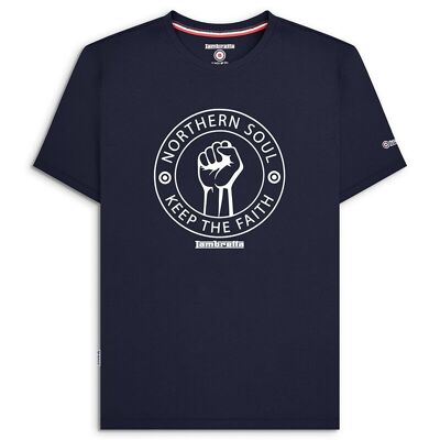 Northern Soul Tee Navy/White SS24