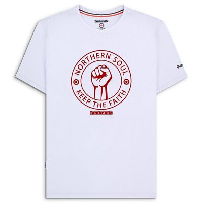 Camiseta Northern Soul Blanco/Rojo SS24