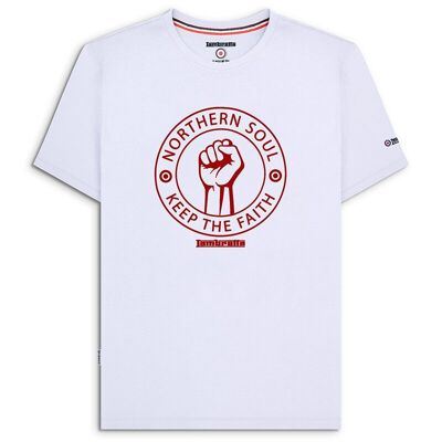 Camiseta Northern Soul Blanco/Rojo SS24