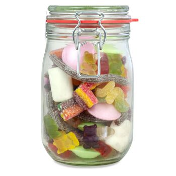 Mélange de bonbons colorés végétaliens en verre Midi Vegan 2
