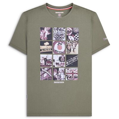 Fotodruck-T-Shirt Khaki SS24