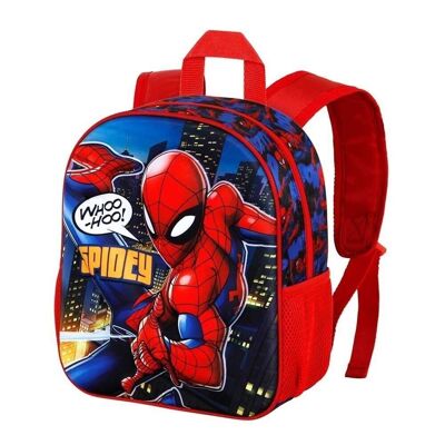 Marvel Spiderman Mighty-Small 3D Rucksack, Rot