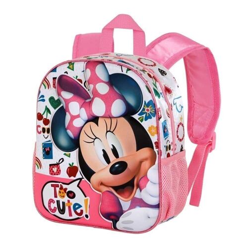 Disney Minnie Mouse Too Cute-Mochila 3D Pequeña, Rosa