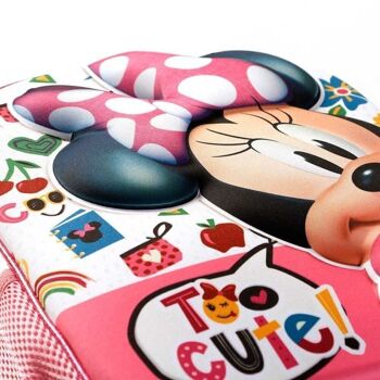 Disney Minnie Mouse Too Cute-Petit sac à dos 3D Rose 4