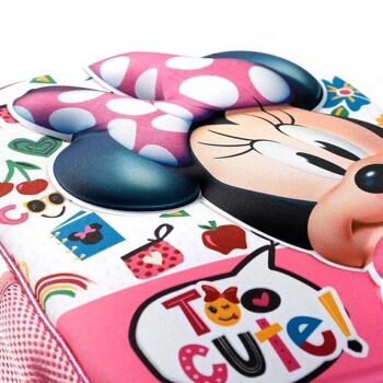 Disney Minnie Mouse Too Cute-Petit sac à dos 3D à roulettes Rose 5